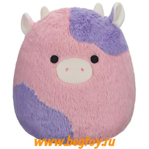 Мягкая игрушка Squishmallows Fuzzamallows Patty The Cow 12" Plush 03206