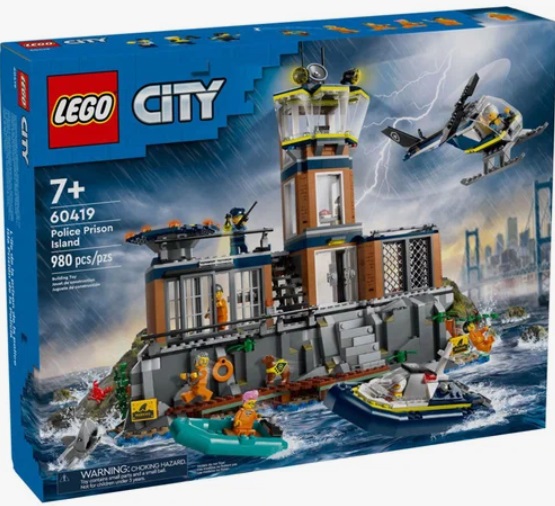 Конструктор LEGO CITY 60419 Police Prison Island, 980 дет.