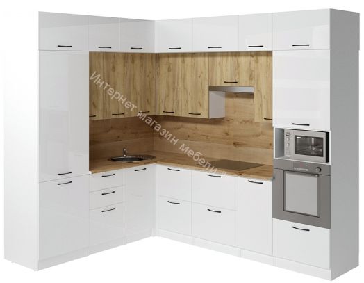 Кухонный гарнитур Жасмин гранд прайм 2100х2700 мм