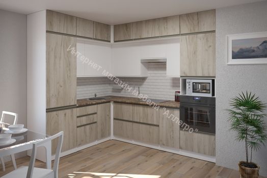 Кухонный гарнитур Антика гранд прайм 2100х2700 мм