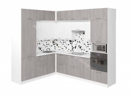 Кухонный гарнитур Терция гранд прайм 2100х2700 мм