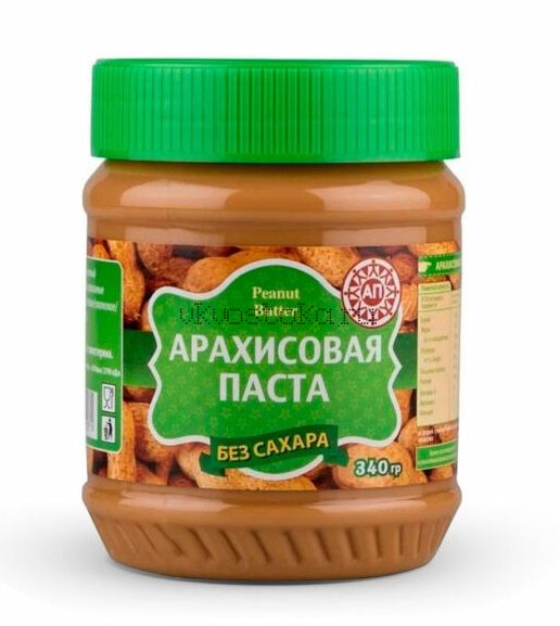 Арахисовая паста без сахара 340гр