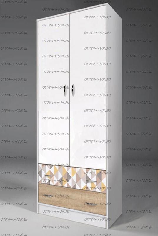 Шкаф 2-х дверный Фанки Кидз 13/3 (75х52х200) любые цвета