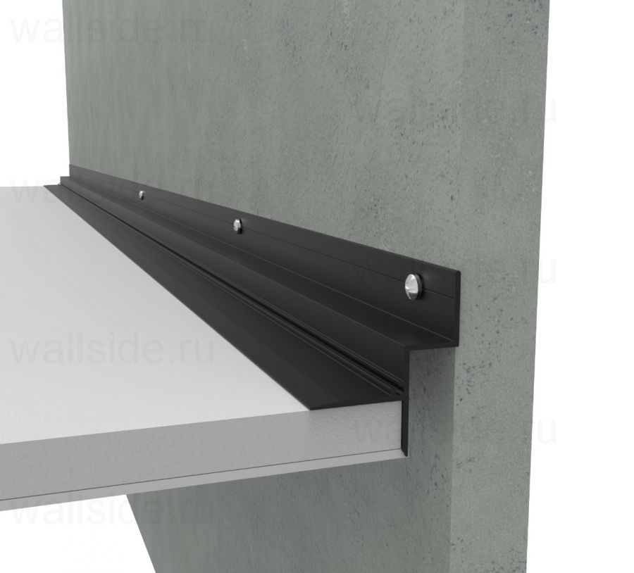 Потолочный теневой профиль 12 мм