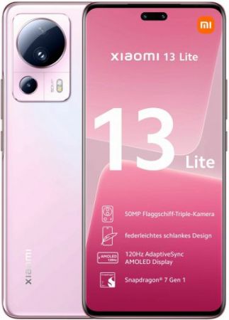 Xiaomi 13 Lite 8/256 ГБ, Dual nano SIM, розовый RU