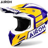 Шлем Airoh Aviator Ace 2 Sake, желто-сине-белый