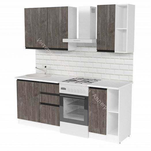 Кухонный гарнитур Ноктюрн медиум 1400 мм