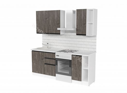 Кухонный гарнитур Ноктюрн медиум 1400 мм
