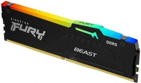 Модуль памяти DDR5 32Gb Kingston 6000 Fury Beast RGB KF560C40BBA-32