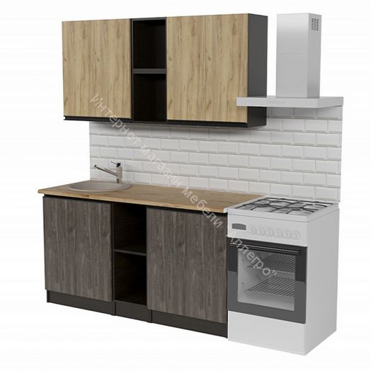 Кухонный гарнитур  Адажио нормал 1500 мм