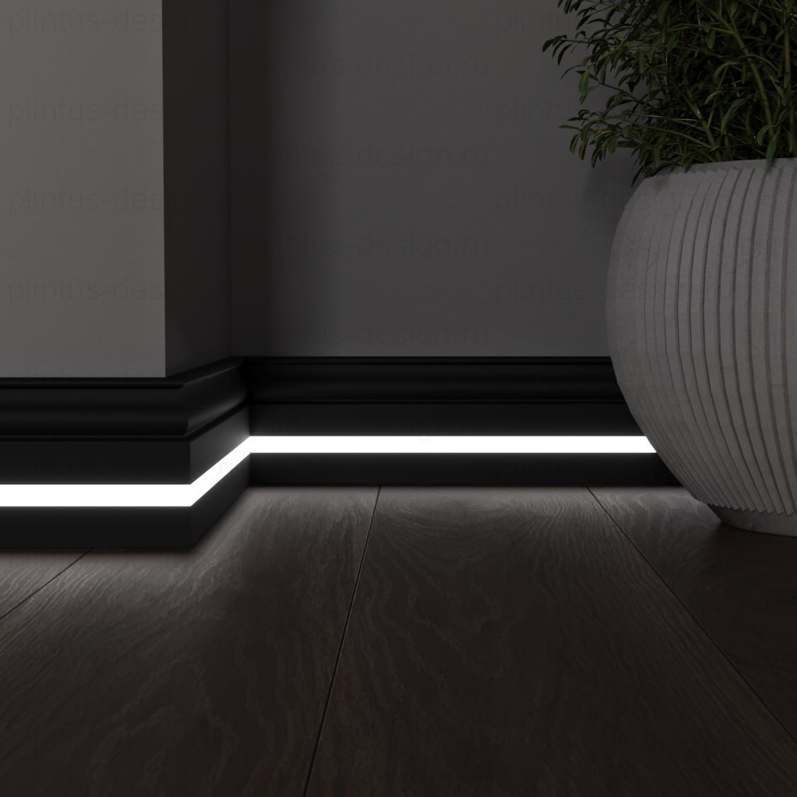 LWD Original Флорида плинтус с подсветкой из МДФ