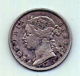 20 центов 1896 Стрейтс Сеттлментс XF Великобритания