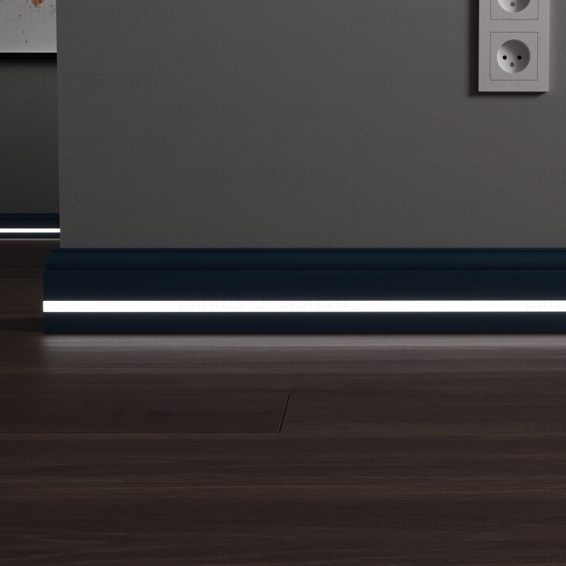 LWD Classic Вашингтон плинтус с подсветкой из МДФ