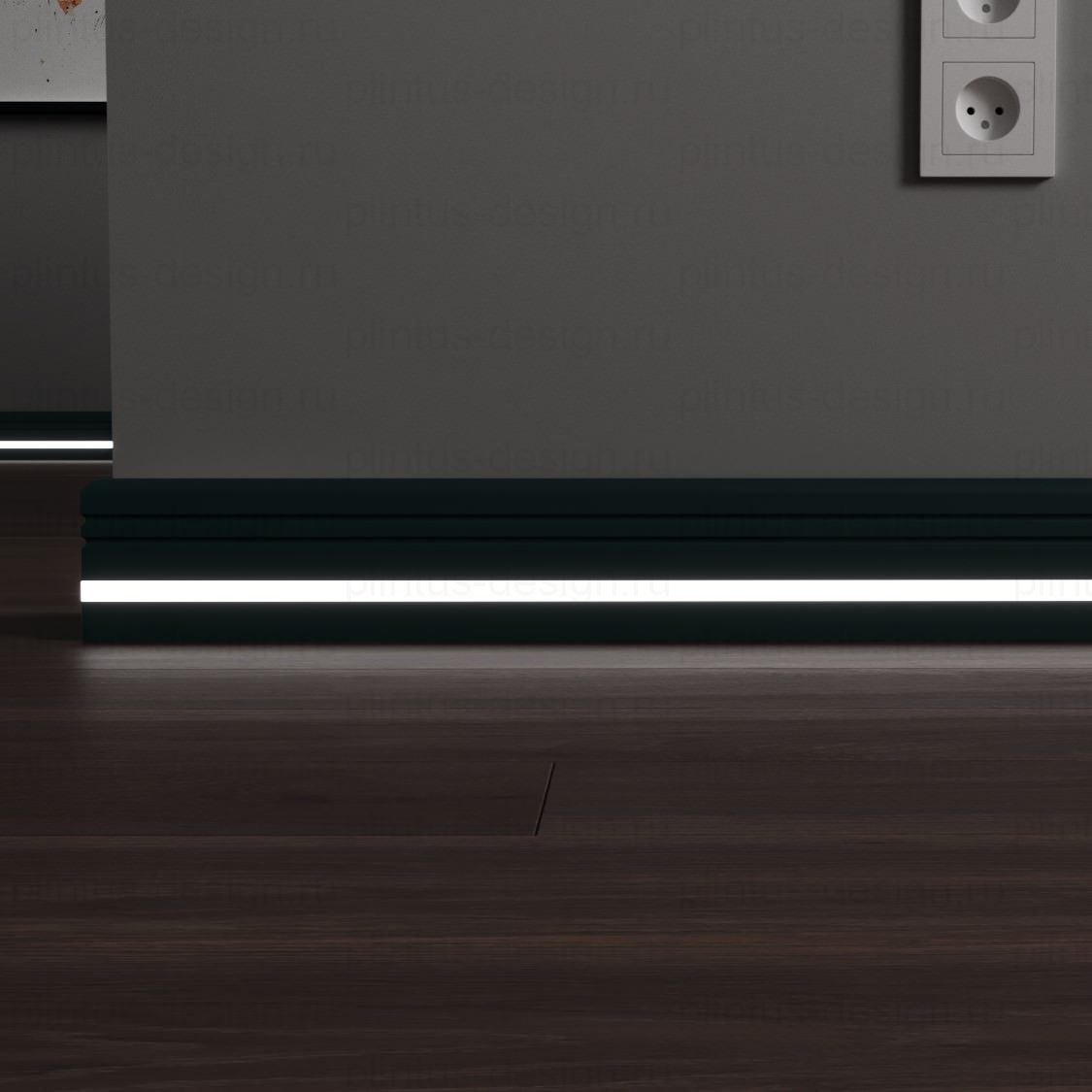 LWD Classic Мичиган плинтус с подсветкой из МДФ