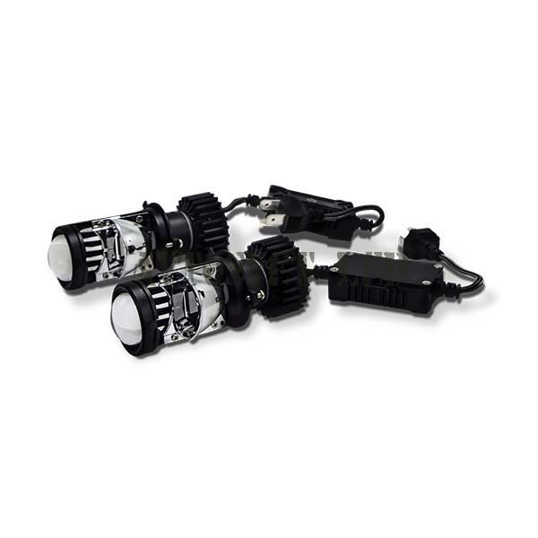 Автолампы светодиодные линзованные T3-H4AB