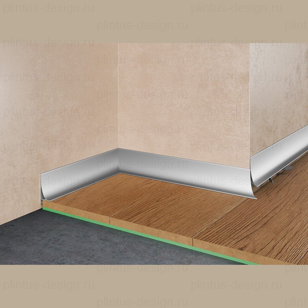 Corner L 584 Pro Design щелевой плинтус анодированный