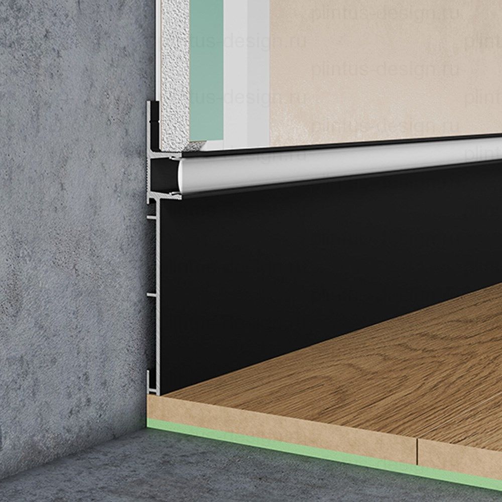 Скрытый плинтус Pro Design Combo 603 Чёрный