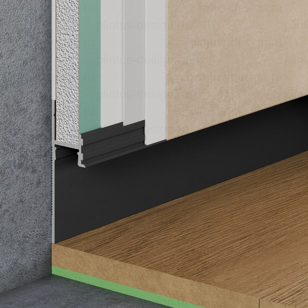 Pro Design 7209 теневой плинтус чёрный