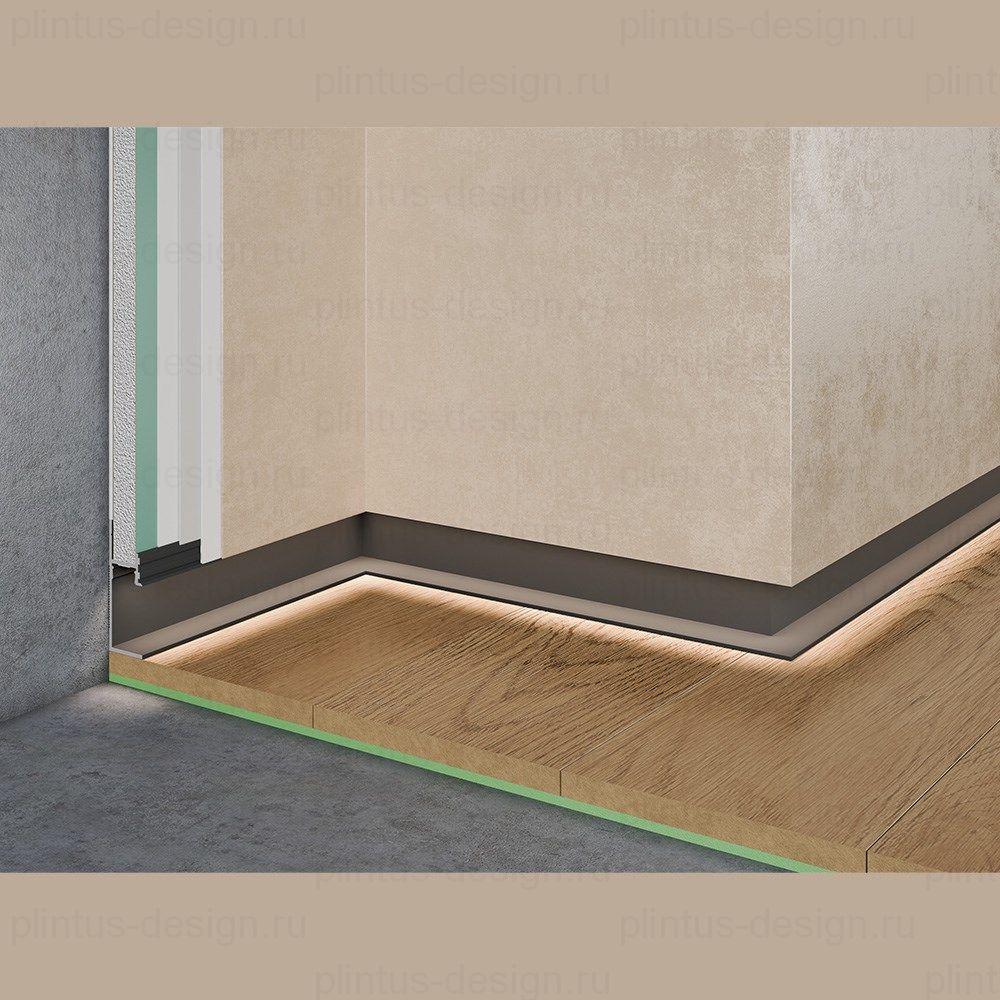 Pro Design 7210 теневой плинтус чёрный