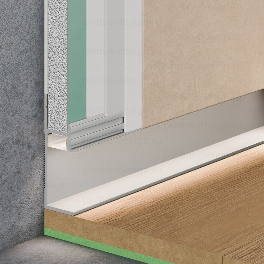 Pro Design 7210 теневой плинтус анодированный