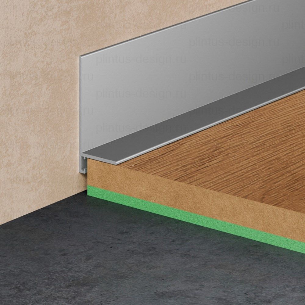 Микроплинтус Pro Design Mini L 601 анодированный