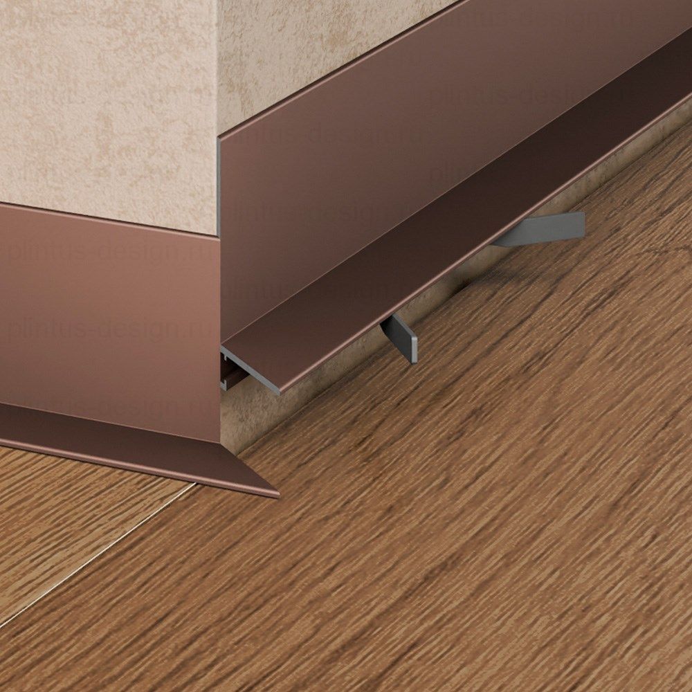 Микроплинтус Pro Design Mini L 601 коньяк