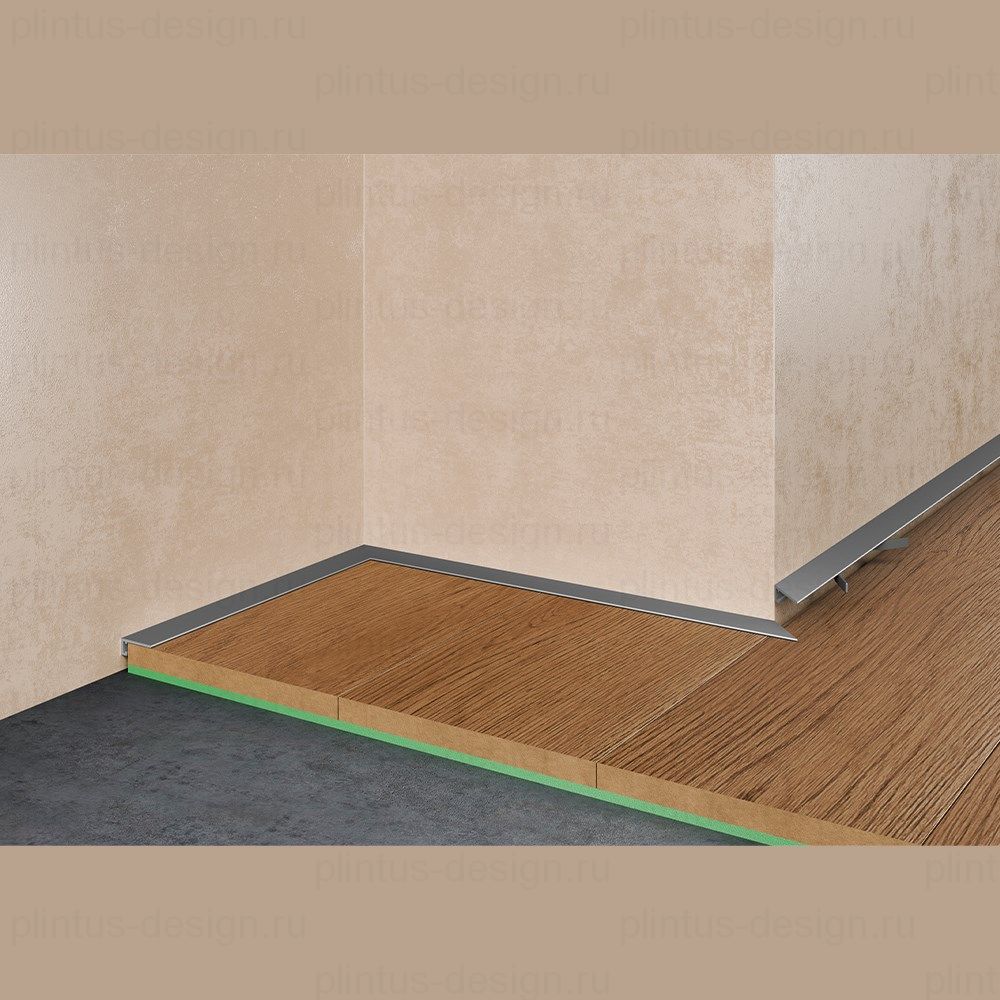 Pro Design Mini щелевой плинтус 7067 анодированный