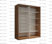 Шкаф-купе  Кааппи 6 двухдверный, шесть размеров на выбор