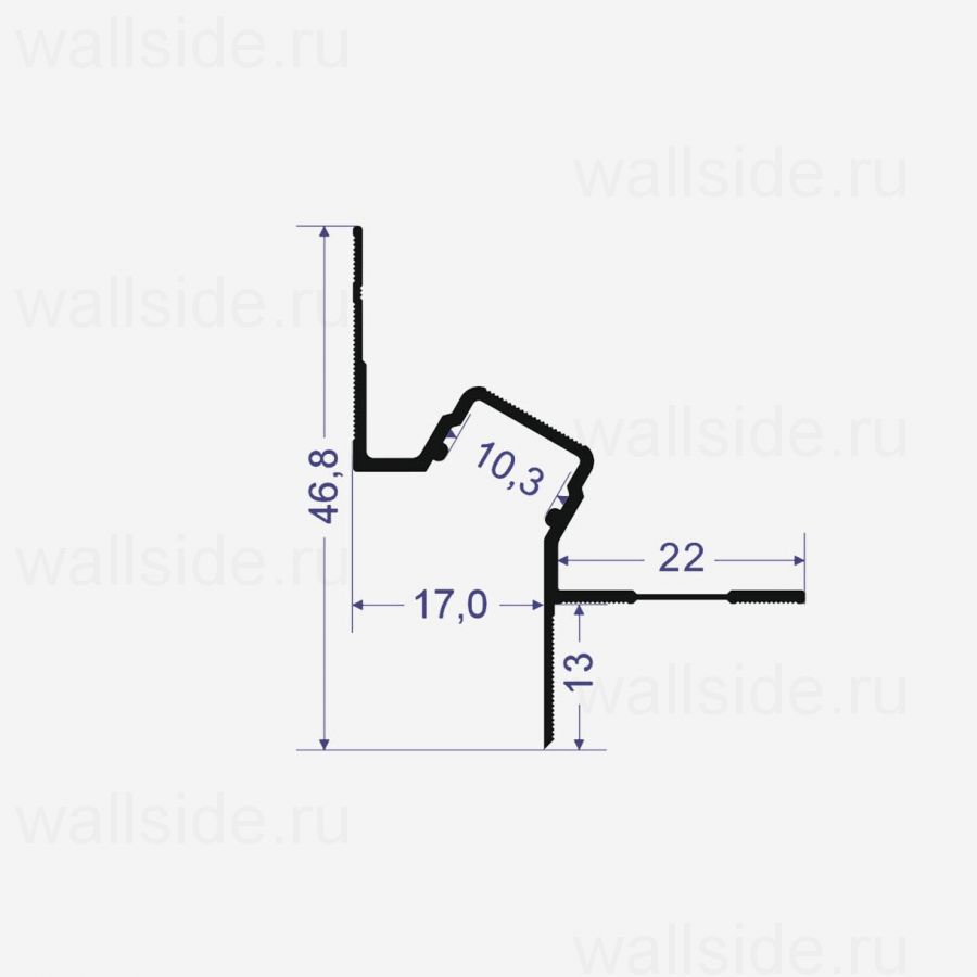 Line Art TS 1217 потолочный профиль