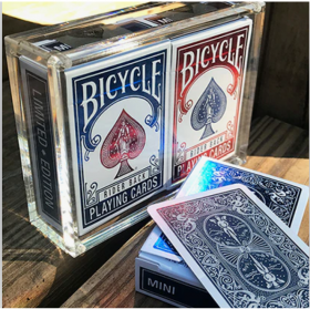 Bicycle Rider Back Mini Limited Edition (2 Pack With Foil Tucks In Carat Case) by US Playing Card Co