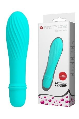 Мини-вибратор Baile Pretty Love Jonathan бирюзовый, 12,3*2,9 см