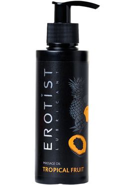 Съедобное массажное масло с ароматом тропических фруктов Erotist Massage Oil Tropical Fruit, 150 мл