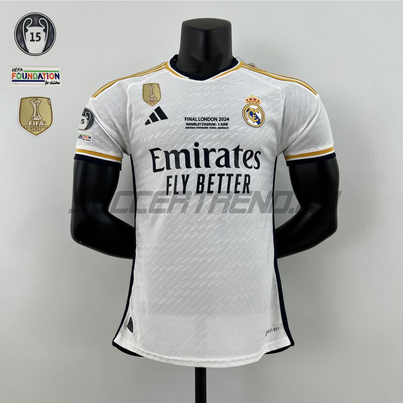 Домашняя форма Real Madrid(финал Лиги Чемпионов/игровая версия +патчи) 2024