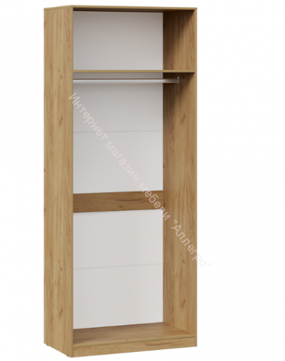 Шкаф для одежды  "Хилтон" 402.006.000 Дуб крафт золотой/Белый матовый