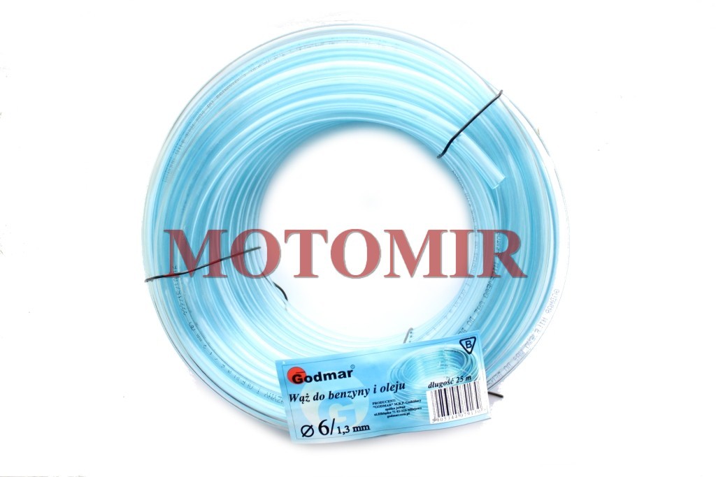Шланг бензиновый прозрачный (д-тр 6мм) (Польша)