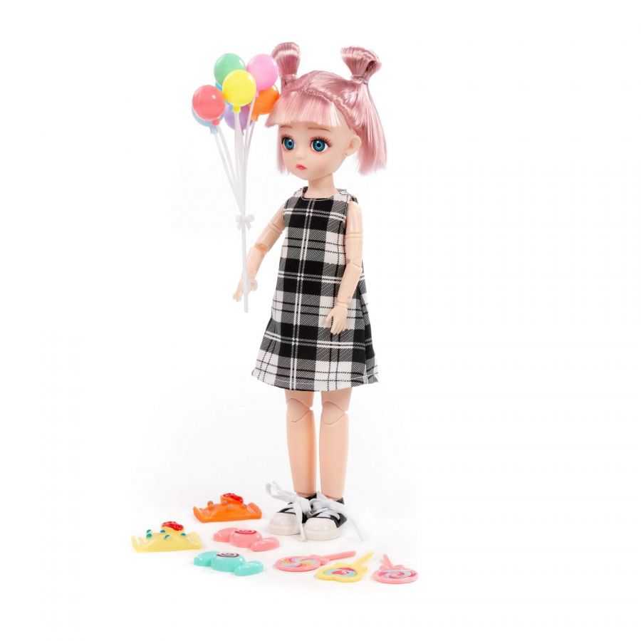 Кукла "Даша" (29 см) в парке + аксессуары (8 элементов) (в коробке №2)