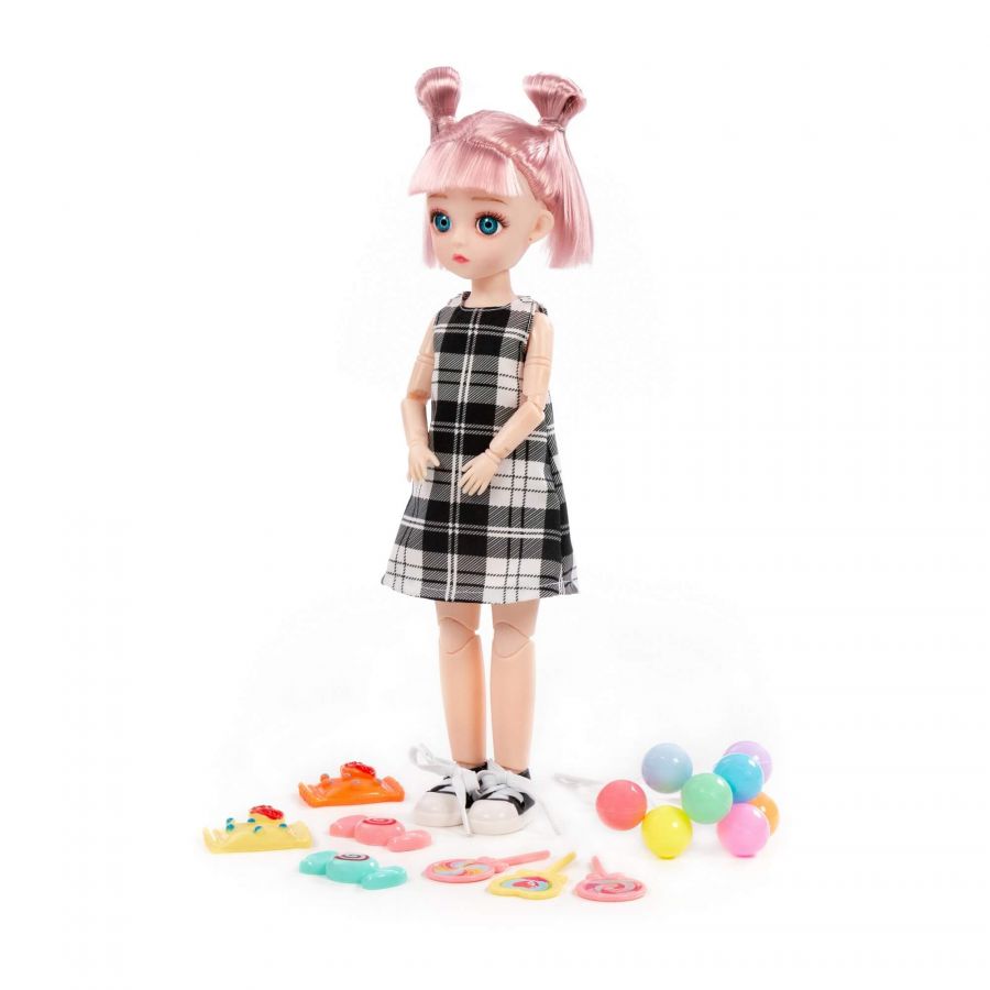 Кукла "Даша" (29 см) в парке + аксессуары (8 элементов) (в коробке №2)