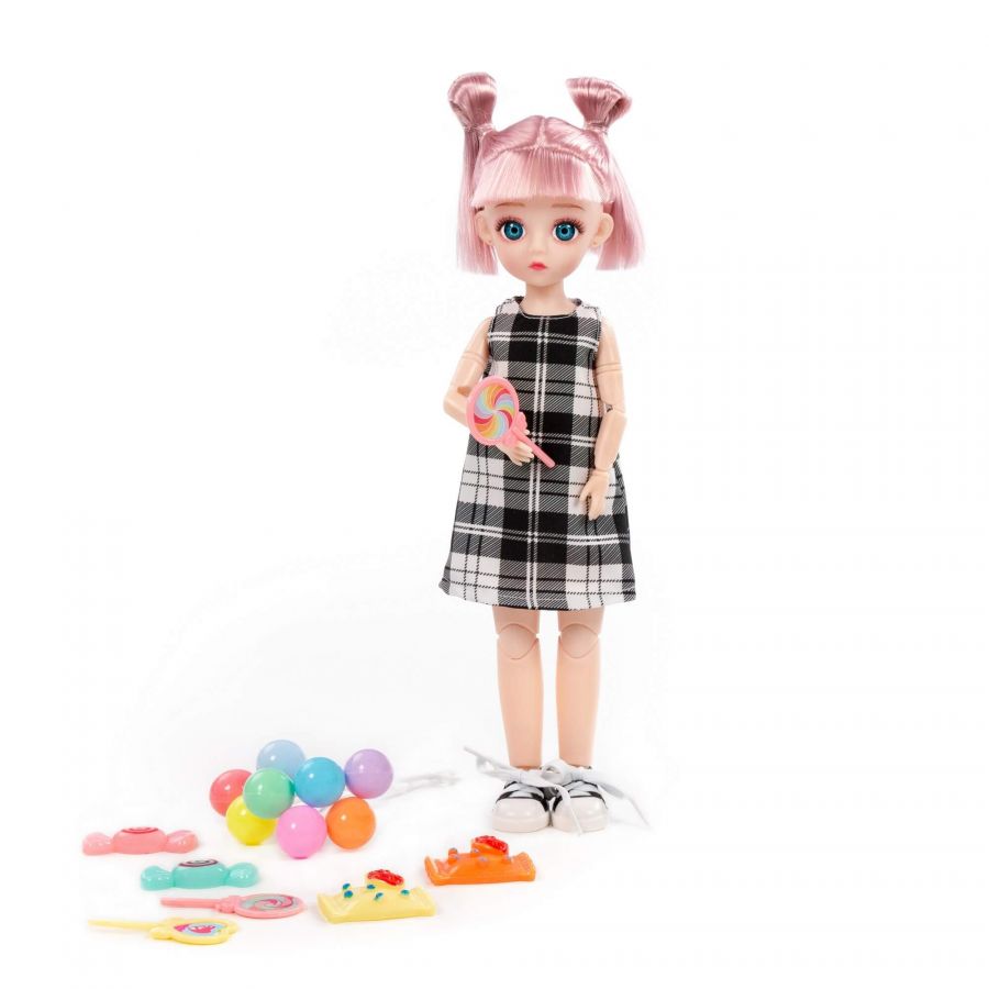 Кукла "Даша" (29 см) в парке + аксессуары (8 элементов) (в коробке №2)