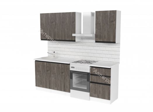 Кухонный гарнитур Ноктюрн стандарт 1600 мм