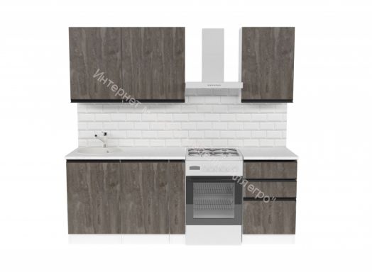 Кухонный гарнитур Ноктюрн стандарт 1600 мм