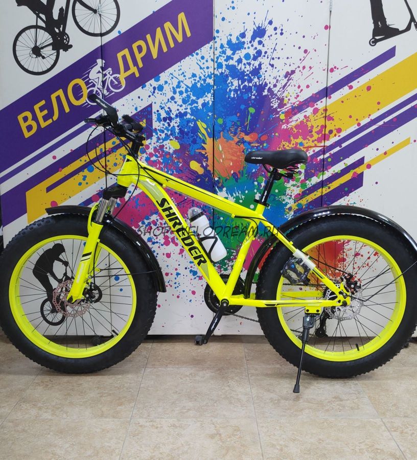 Велосипед Фэтбайк 24" х 4.0" Shereder YEL фетбайк