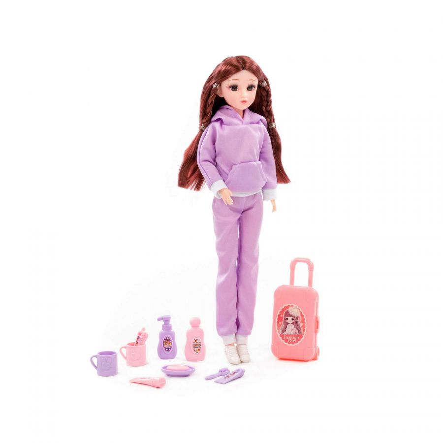 Кукла "Ксюша" (30 см) в спортивном костюме + аксессуары (12 элементов) (в коробке №3)