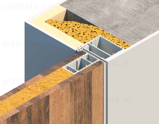 Скрытая дверь Pro Design Panel эмаль наружного открывания