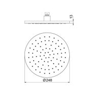 Верхний душ Almar 380х380 мм 1 режим схема 2