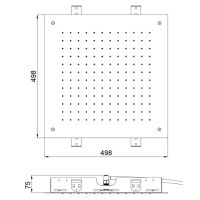 Верхний душ Almar 50х50 см схема 3