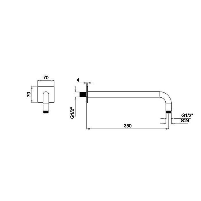 Кронштейн ALMAR Round Arm E021112 схема 4