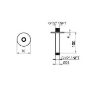 Кронштейн ALMAR Round Arm E021098.316 схема 2