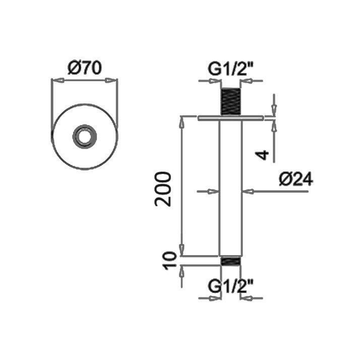 Кронштейн ALMAR Round Arm E021099.316 схема 2