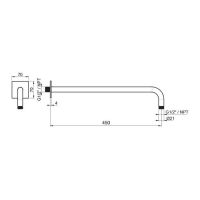 Кронштейн ALMAR Round Arm E021104.316 схема 2