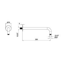 Кронштейн ALMAR Round Arm E021113 схема 2